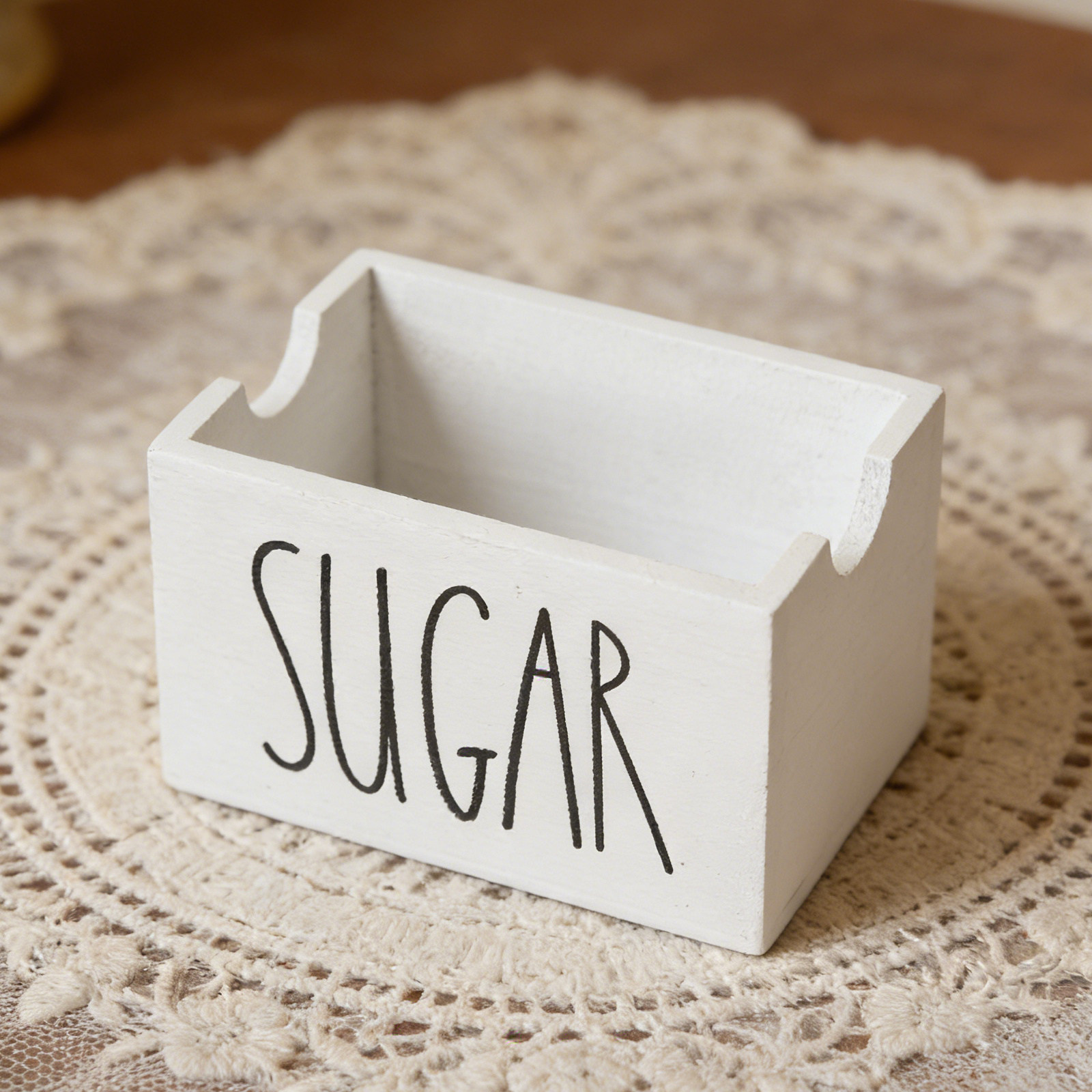 Coffee Tea Sugar - Couvercle de récipient à sucre, cuillère,