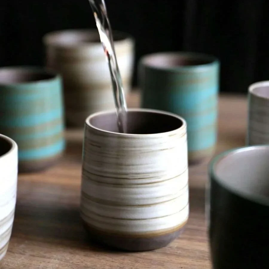Tasse en grès craquelée peinte - Xbloom Coffee Tea avis et prix